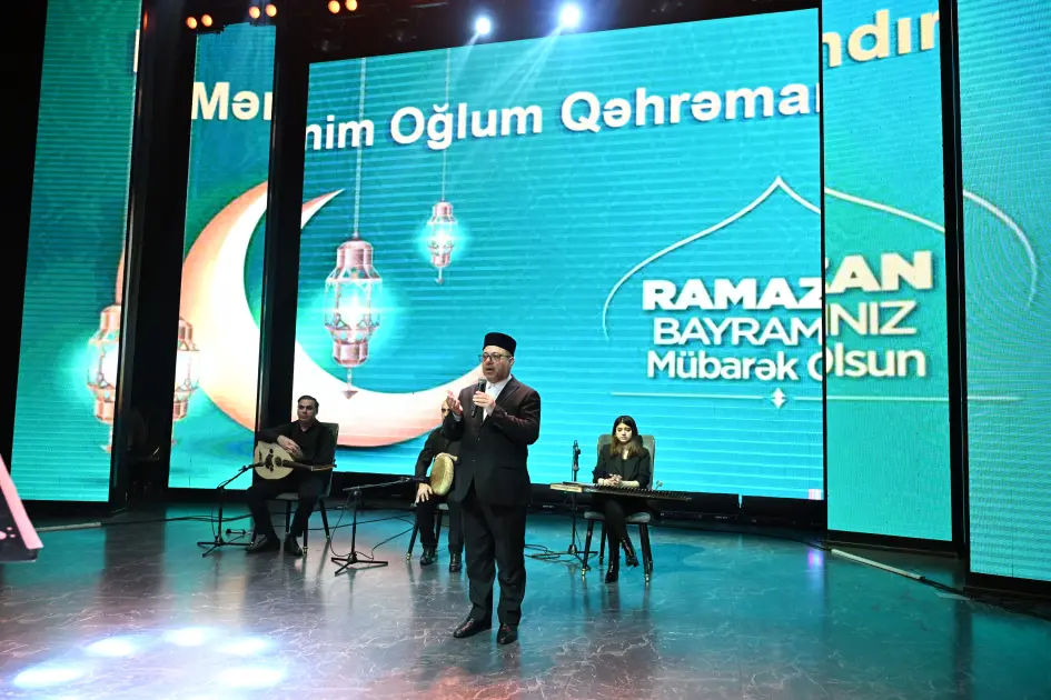 Leyla Əliyeva şəhid anaları ilə iftar süfrəsində – Fotolar