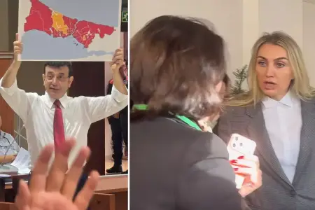 İmamoğlunun məhkəməsində insident