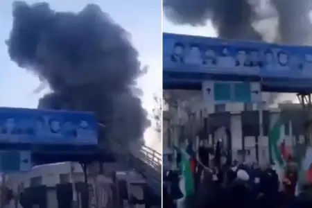 Xameneyinin liderliyi qeyd olunarkən ərazi raketlə vuruldu