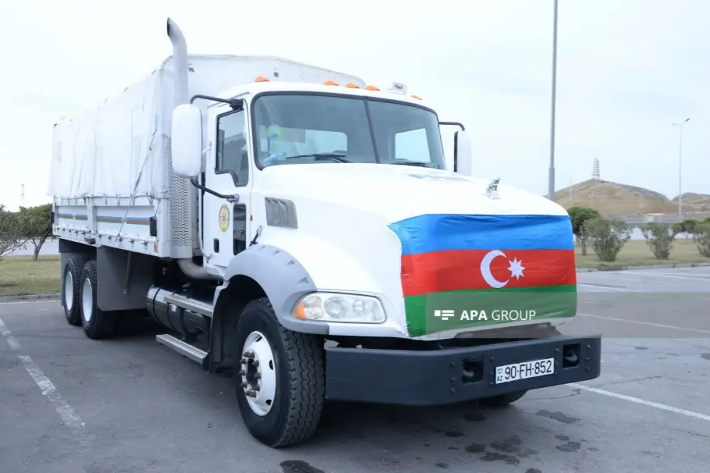 Prezidentin tapşırığı ilə İrana humanitar yardım yola salındı - Foto