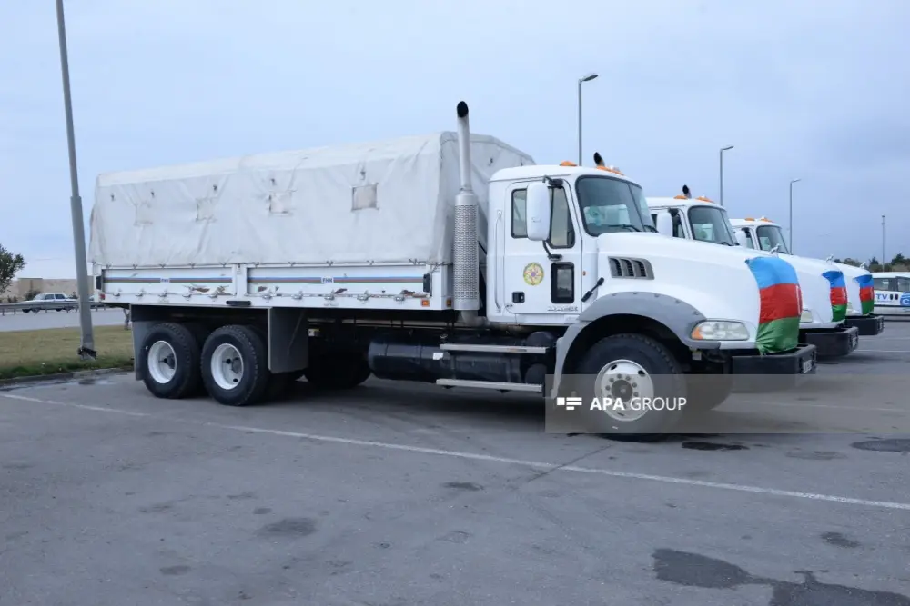 Prezidentin tapşırığı ilə İrana humanitar yardım yola salındı - Foto