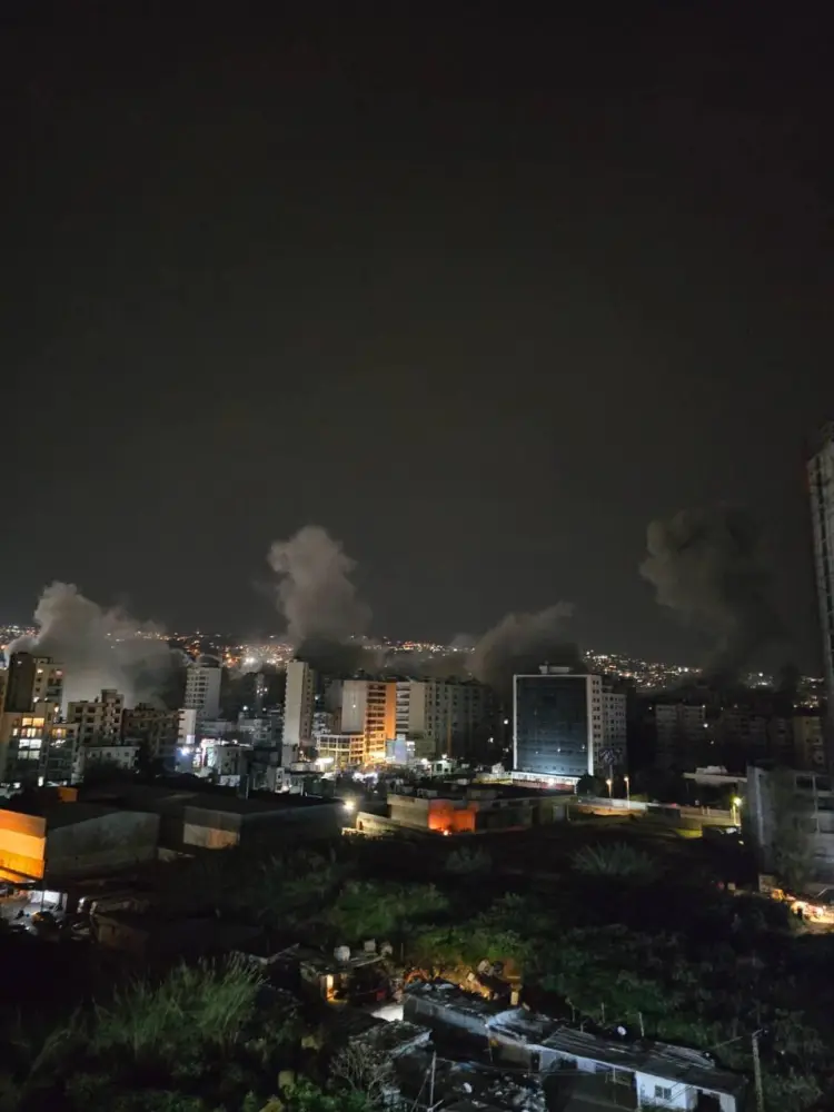 İsrail Beyruta zərbələr endirir – FOTO