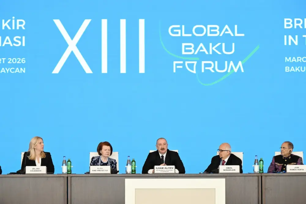 İlham Əliyev XIII Qlobal Bakı Forumunun açılış mərasimində çıxış etdi -  Fotolar - YENİLƏNDİ