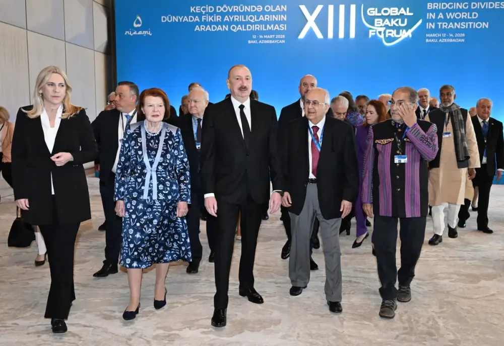 İlham Əliyev XIII Qlobal Bakı Forumunun açılış mərasimində çıxış etdi -  Fotolar - YENİLƏNDİ