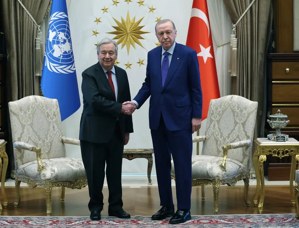 Ərdoğan Quterreşlə görüşdü