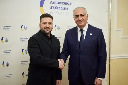 Zelenski Pəhləvi ilə görüşdü