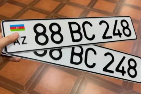 Bakıda avtomobillərə 88-lə başlayan qeydiyyat nişanları verilməyə başladı