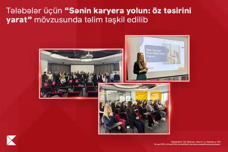 “Sənin karyera yolun: öz təsirini yarat” mövzusunda təlim keçirildi