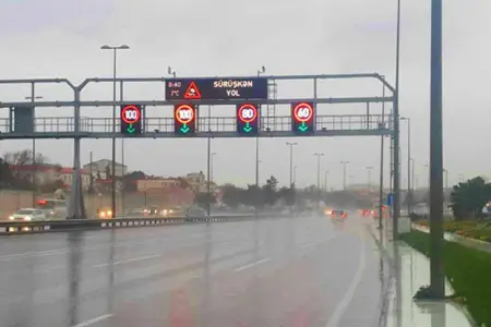 Bu yolda sürət həddi endirildi