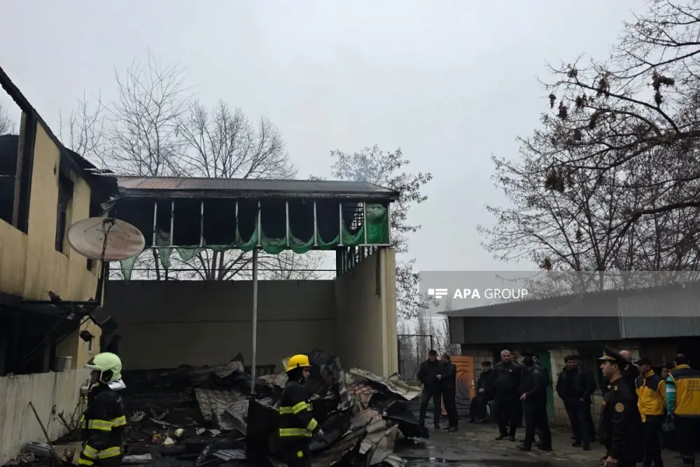 Tovuzda ev yandı – FOTOLAR