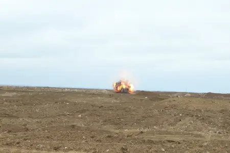 Ağdamda mina partladı, xəsarət alan var