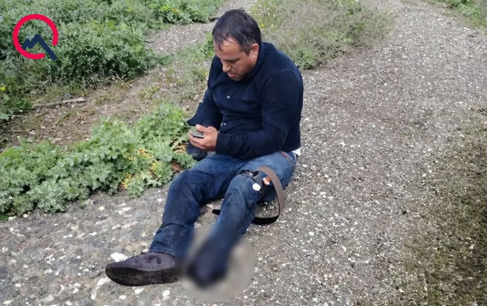 Ağdamda minaya düşən şəxsin FOTOSU 