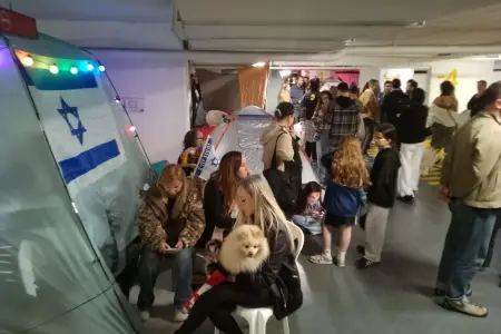 Təl-Əvivin ən böyük sığınacağından görüntülər - Fotolar