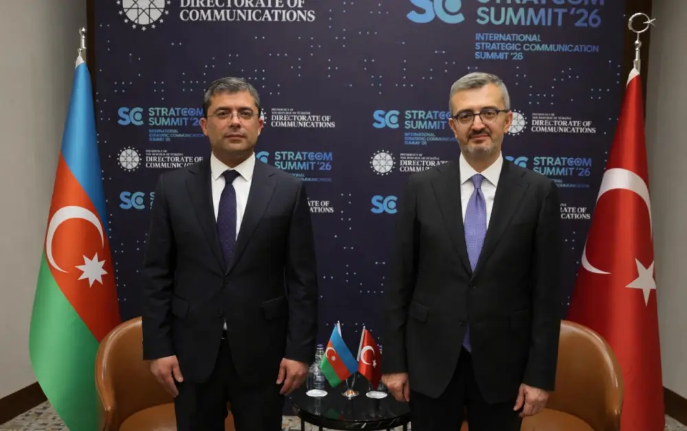 Əhməd İsmayılov Burhanettin Duranla Anlaşma Memorandumu imzaladı - Fotolar