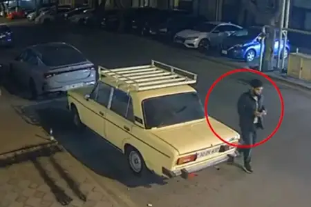 Nərimanovda avtomobillərdən oğurluğun ANBAAN GÖRÜNTÜLƏRİ