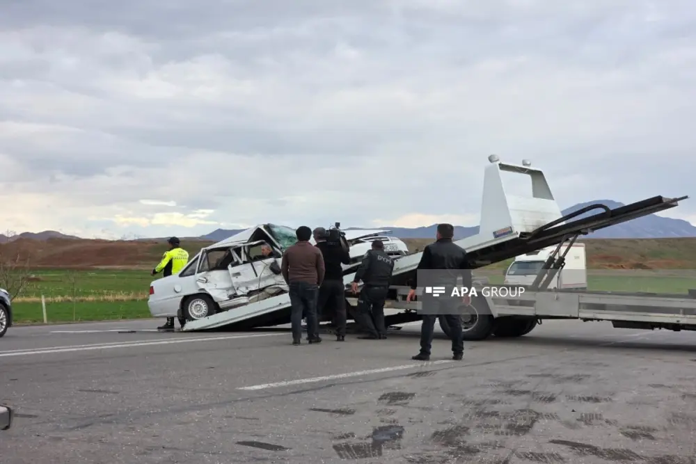 Naxçıvanda qəza oldu, 3 nəfər xəsarət aldı – FOTOLAR