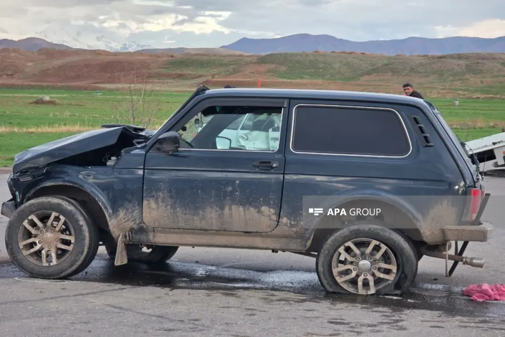 Naxçıvanda qəza oldu, 3 nəfər xəsarət aldı – FOTOLAR