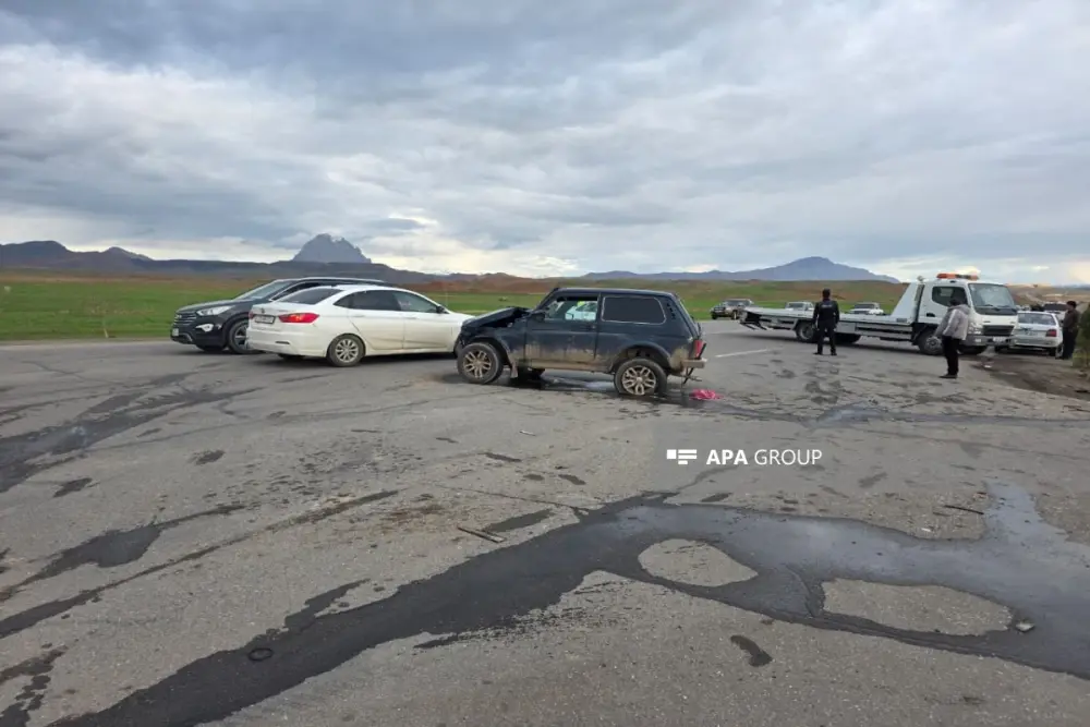 Naxçıvanda qəza oldu, 3 nəfər xəsarət aldı – FOTOLAR