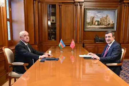 Əli Əsədov Cevdet Yılmazla görüşdü 