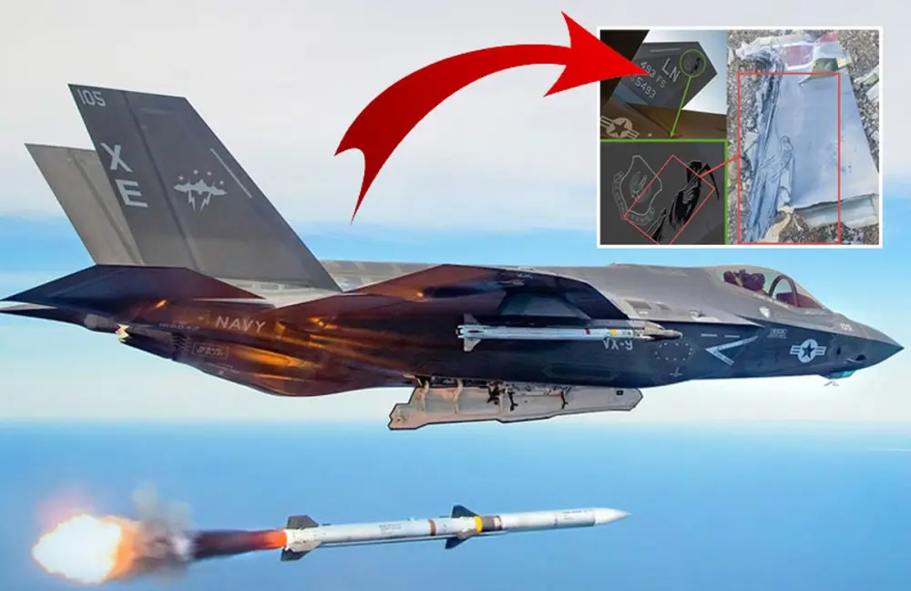 İrandan ABŞ-yə ağır zərbə: F-35 qalıqları nümayiş etdirildi - Foto 