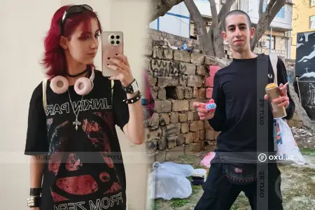 Nizami Kino Mərkəzinin divarlarına qraffiti çəkən şəxslərin FOTOLARI