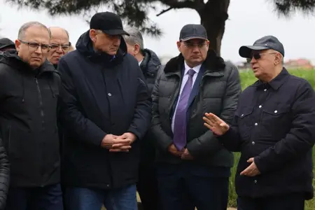 Kəmaləddin Heydərov Badamdardakı sürüşmə zonasında - Fotolar+Video