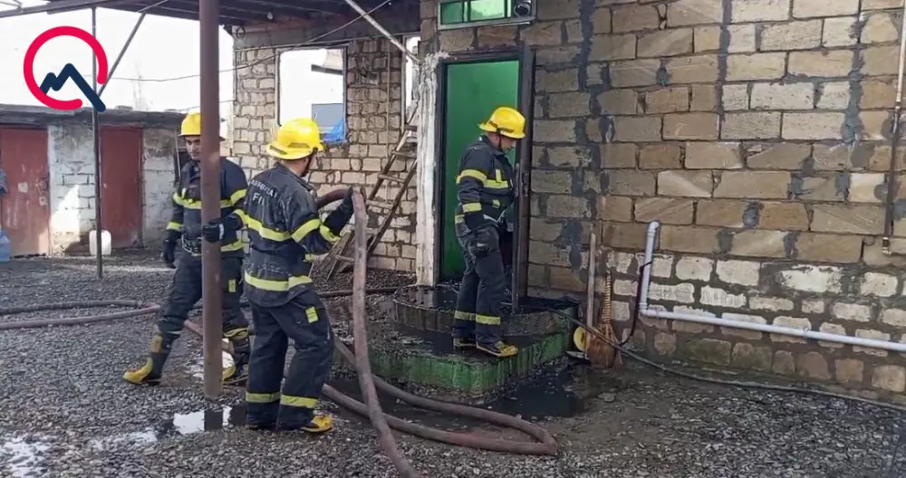 Beyləqanda 5 otaqlı ev yanaraq kül oldu – FOTOLAR