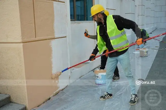 Nizami Kino Mərkəzinin divarları əvvəlki görkəminə qaytarıldı – FOTOLAR