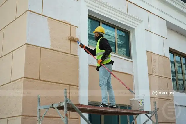 Nizami Kino Mərkəzinin divarları əvvəlki görkəminə qaytarıldı – FOTOLAR