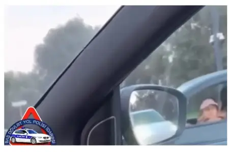 Sükanı azyaşlıya həvalə edən sürücü cəzalandırıldı - VİDEO