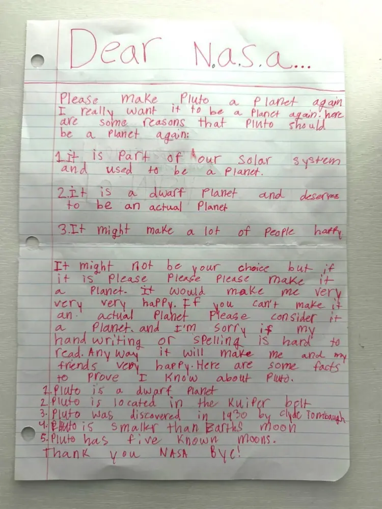 NASA-ya yazılan bu məktub gündəm oldu – FOTOLAR