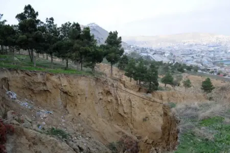 Bakıda daha bir ərazidə sürüşmə oldu