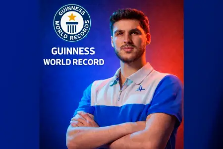 Azərbaycanlı stolüstü tennisçi "Ginnesin Rekordlar Kitabı"na düşdü