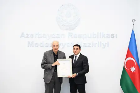 Ramiz Həsənoğlu təltif edildi - Fotolar 