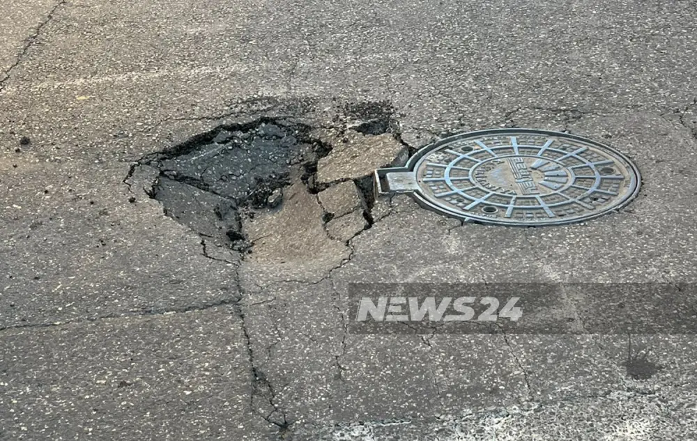 Bakıda yol çökdü – Nəqliyyat sıxlığı yarandı