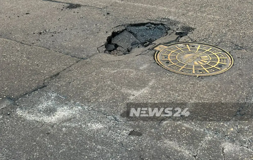 Bakıda yol çökdü – Nəqliyyat sıxlığı yarandı