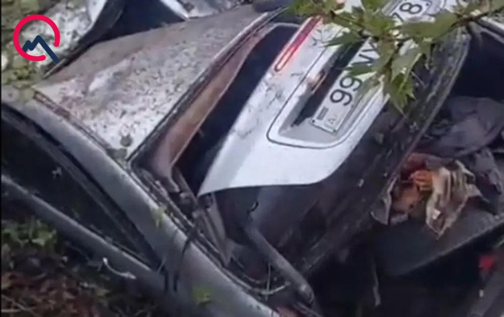 2 hərbçinin öldüyü qəzanın - Görüntüləri