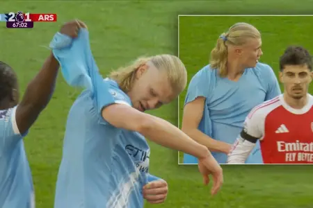 Haaland formasının cırıldığını iddia etdi: Premyer Liqada mübahisəli an 