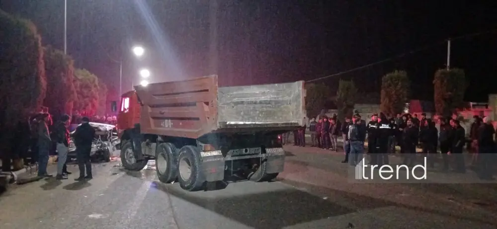 Ağcabədidə ağır qəza: 1 ölü, 2 yaralı – FOTOLAR