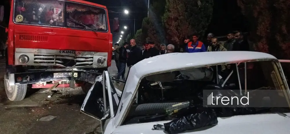 Ağcabədidə ağır qəza: 1 ölü, 2 yaralı – FOTOLAR