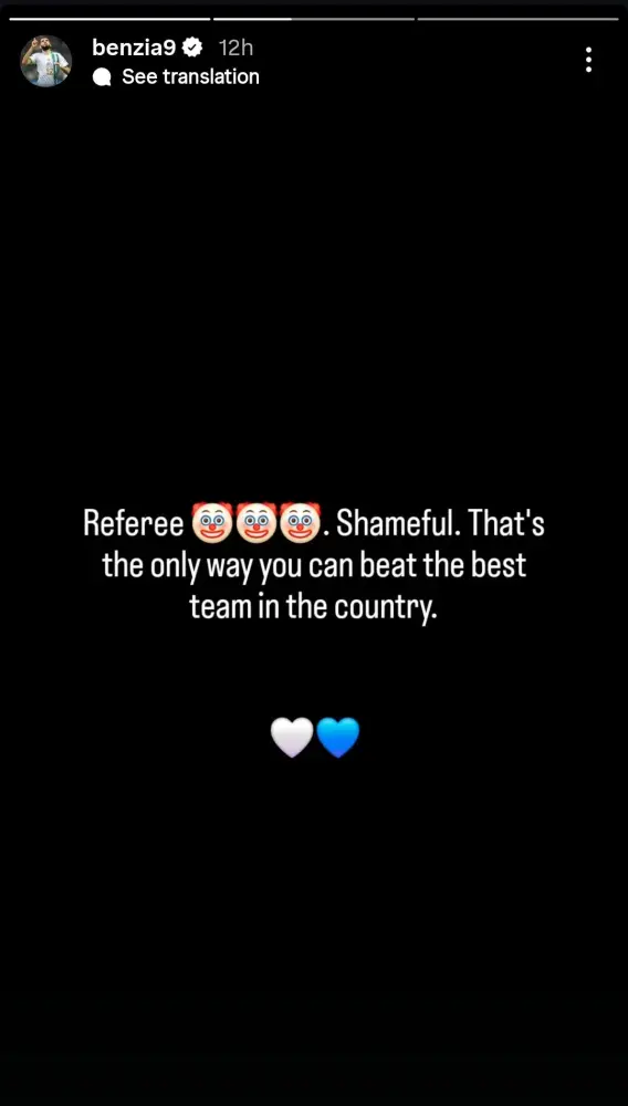 Benzia “Sabah”–“Qarabağ” oyunundan sonra hakimi sərt tənqid etdi