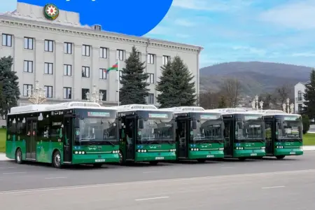 Xankəndidə şəhərdaxili avtobus marşrutları fəaliyyətə başlayır