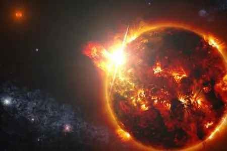Günəşdə iki güclü partlayış baş verdi