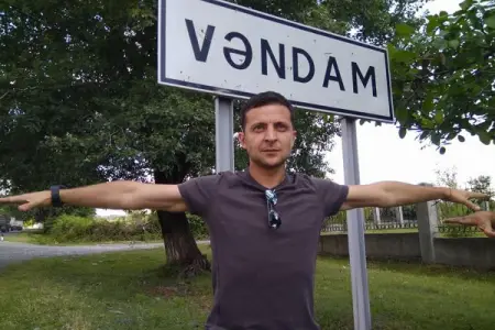 Zelenski illər əvvəl Qəbələdə - FOTOLAR