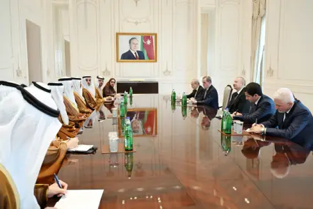 Prezident BƏƏ nümayəndə heyətini qəbul etdi - Fotolar