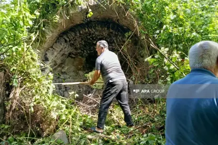 Balakəndə qədim Alban məbədi tapıldı