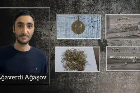 Qızıl mağazasından oğurluq edən şəxs həbs olundu