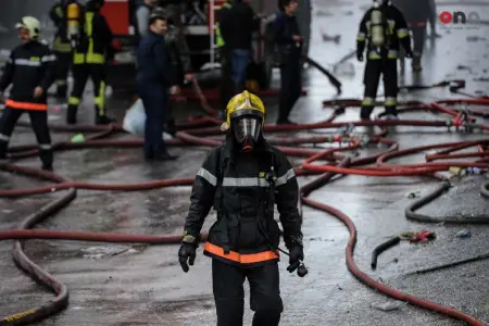 Qobustanda elektrik stansiyasındakı güclü yanğından - Video