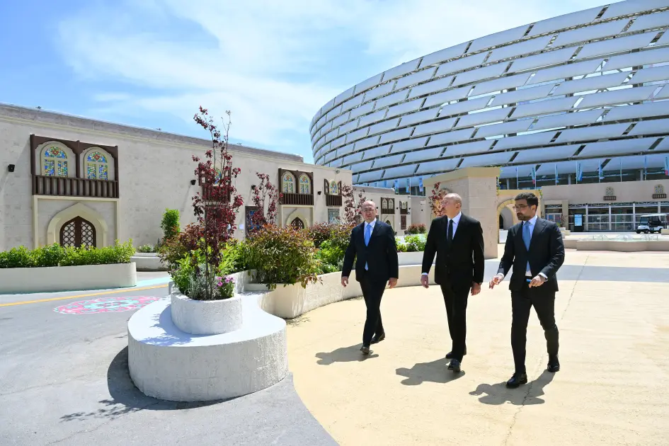 İlham Əliyev  Bakı Olimpiya Stadionunda - FOTOLAR