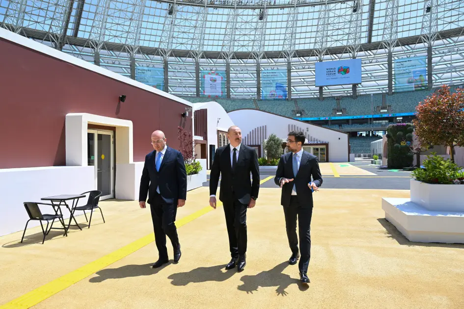 İlham Əliyev  Bakı Olimpiya Stadionunda - FOTOLAR